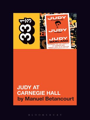 cover image of Judy Garland's Judy at Carnegie Hall
